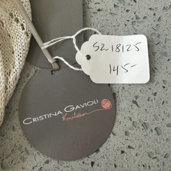 Cream Cropped Cardigan with Ruffled Hem and Tie Closure - Picture 3 of 7